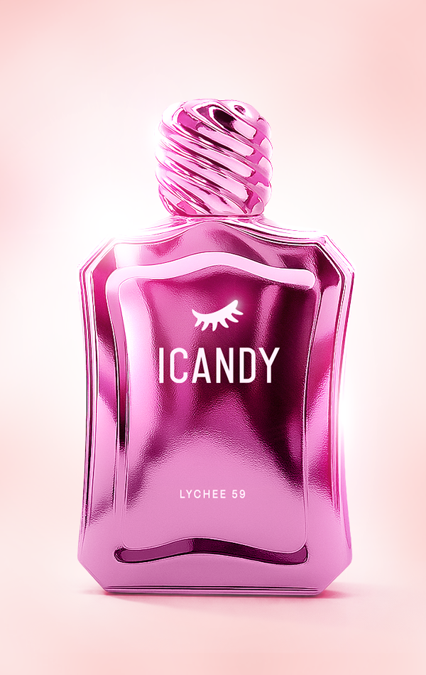 ICANDY Lychee 59 Eau de Parfum 100ml bottle, fresh fruity fragrance made in Dubai