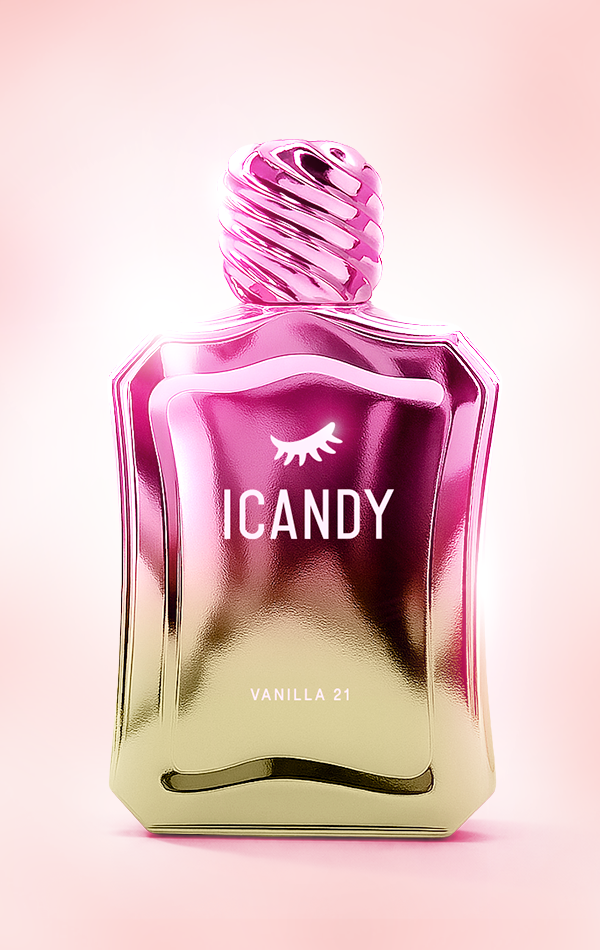 ICANDY Vanilla Milkshake 21 Eau de Parfum 100ml bottle, sweet gourmand fragrance made in Dubai