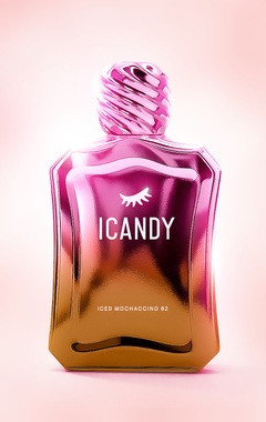 ICANDY Iced Mocaccino 62 Eau de Parfum 100ml bottle, coffee gourmand fragrance made in Dubai