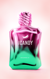 ICANDY Macaron Pistachio 37 Eau de Parfum 100ml bottle, nutty gourmand fragrance made in Dubai