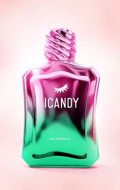ICANDY Macaron Pistachio 37 Eau de Parfum 100ml bottle, nutty gourmand fragrance made in Dubai