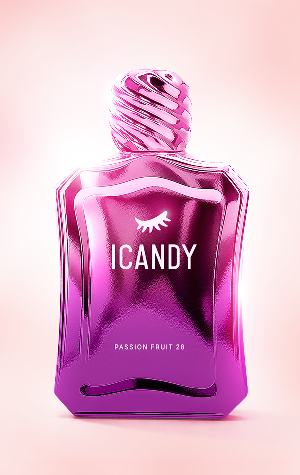 ICANDY Passion Fruit Cheesecake 28 Eau de Parfum 100ml bottle, fruity gourmand fragrance made in Dubai